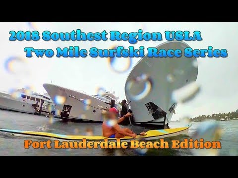 Fort Lauderdale Beach / Two Mile Surfski  Race / USLA Series / 2018