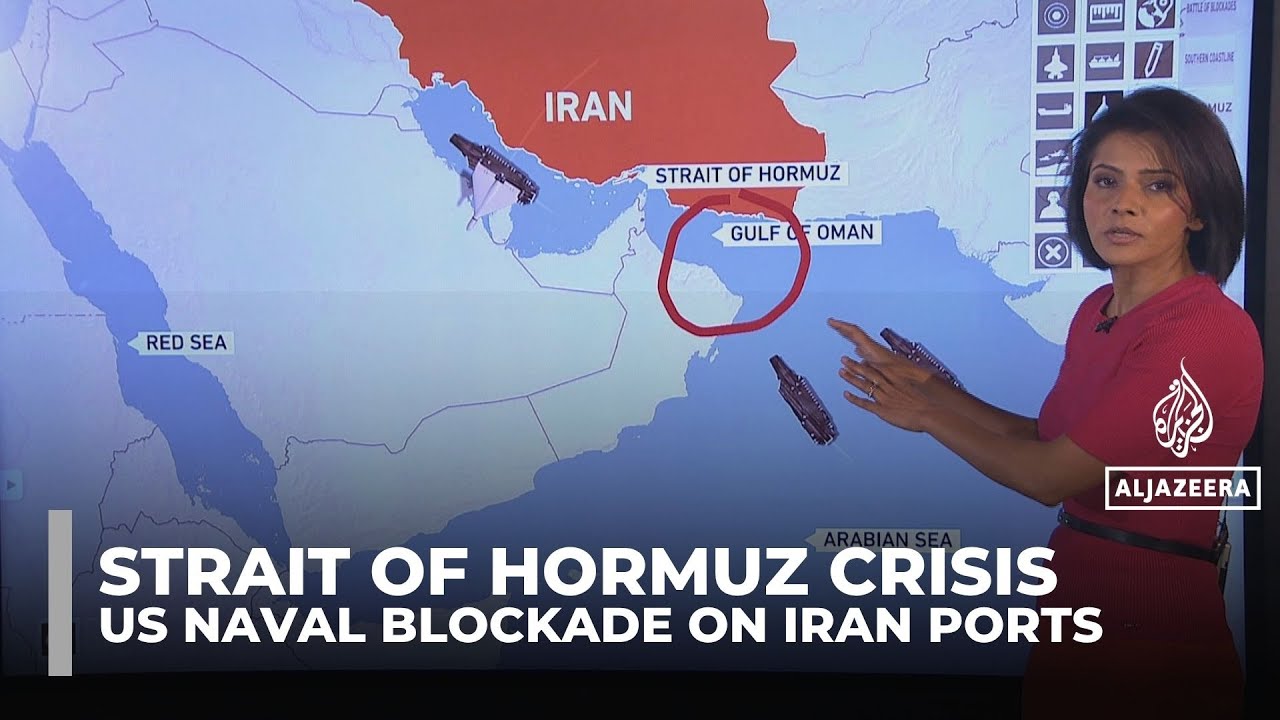 How the US naval blockade of Iranian ports in the Strait of Hormuz works