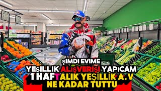 FİLE MARKET HAFTALIK YEŞİLLİK ALIŞVERİŞİ KAÇ TL TUTTU