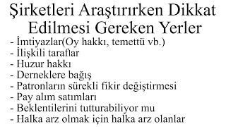 Şirketleri Araştırırken Dikkat Edilmesi Gereken Yerler