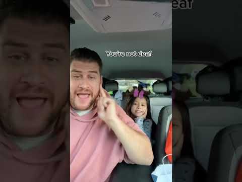 something else you don’t say to a deaf person? #shorts #fatherdaughter #deaf #wholesome #kybyeee