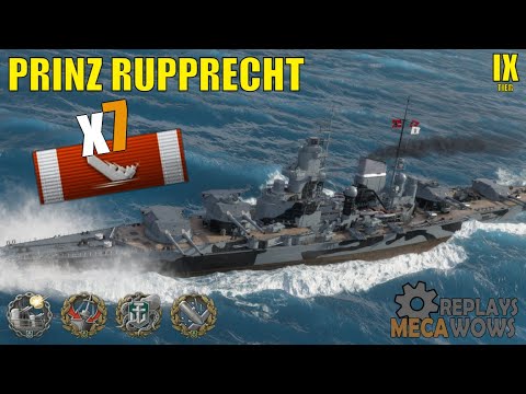 Battleship Prinz Rupprecht 7 Kills & 194k Damage | World of Warships Gameplay