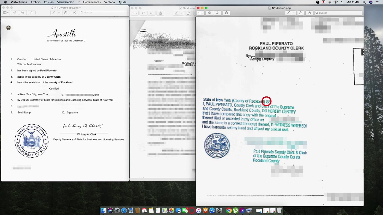 How to apostille a New York Divorce decree