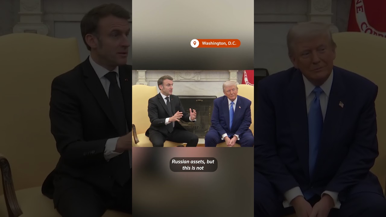 Macron corrects Trump over EU 'getting money back' from Ukraine