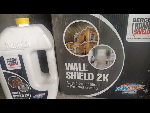 Berger Wall Shield 2K  Used I Waterproofing I Damp Guard I How to Used Wall Shield 2K