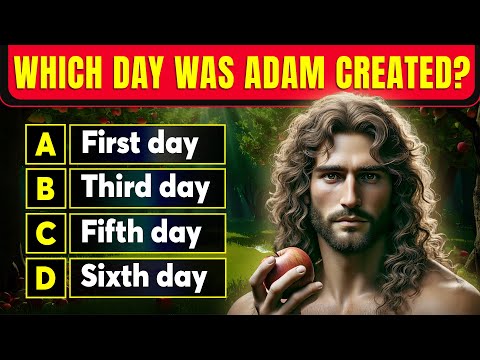 ADAM AND EVE - THE BEGINNING | 25 BIBLE QUESTIONS TO TEST YOUR BIBLE KNOWLEDGE | The Bible Quiz