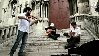 Les Doigts Cassés street performance - Minor swing (Django Reinhardt) in Paris, France