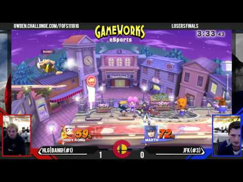 HLG | BANG! (Diddy Kong) Vs. JFK (Yoshi, Marth) - Losers Finals