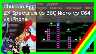 Chuckie Egg | ZX Spectrum vs BBC Micro vs C64 vs iPhone