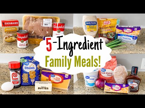 5-INGREDIENT RECIPES | 5 Quick & EASY Weeknight Dinner Ideas! | Julia Pacheco