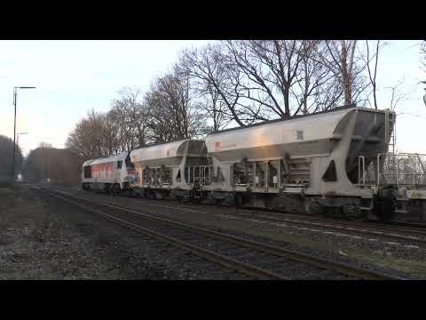 Voith Maxima V 490 2 mit schweren Baustoffzug Ausfahrt Großenkneten nach Ahlhorn im Februar 2019