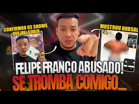 FELIPE FRANCO CONFIRMA DATAS DOS SHOWS EM 2023! MOSTRA DORSAL E MANDA RECADO P/ ADVERSARIOS!