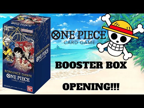ONE PIECE TCG ROMANCE DAWN BOOSTER BOX OPENING!!! (OP-01)