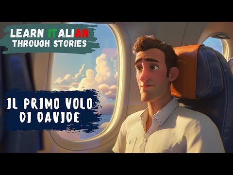 Let's Learn Flight Vocabs with a Simple Story | (A2 Level) | Learn Italian Through Stories