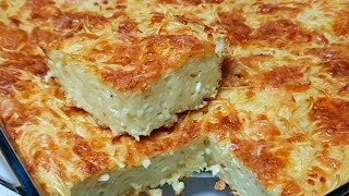 מתכון לפשטידת איטריות דקות גבינה ושמן זית