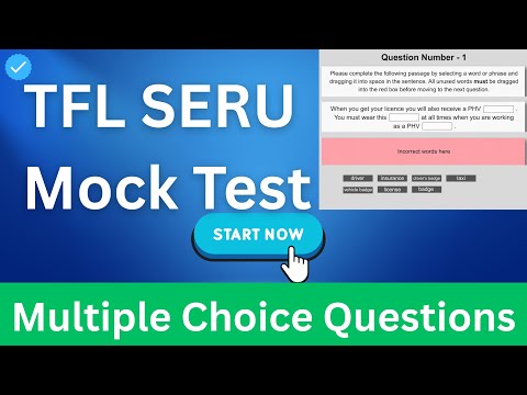 TFL SERU Mock Test Exam Practise - Complete the Sentences Questions and MCQs - TFL SERU Assessment