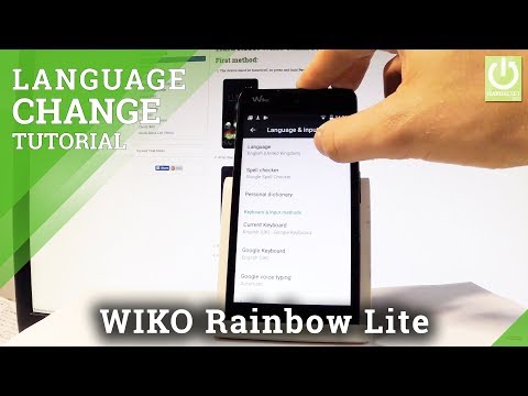How to Change Language in WIKO Rainbow Lite - Language Settings
