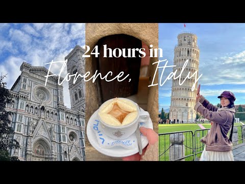 Vlog di Firenze: ristoranti italiani, caffè ed esplorazione della splendida città di Pisa