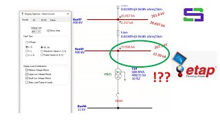 Short Circuit Current by Transformer under No Load using ETAP