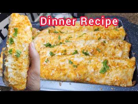 10 Minutes Instant Dinner Recipe | Arabic Style Turkish Rolls | Easy & Quick Dinner Recipe