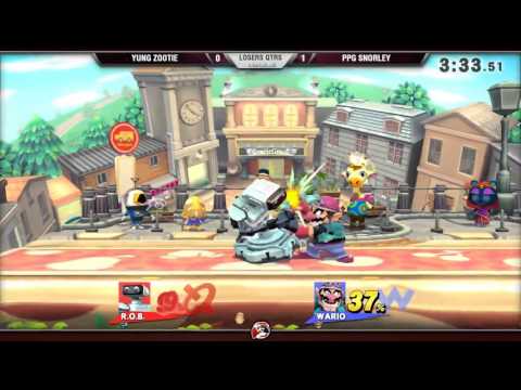 VS Weekly 3/24/16 - Losers Qtrs - Yung Zootie (ROB) vs. Snorley (Wario) - Smash 4
