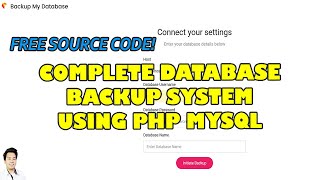 Database Backup System using PHP and MySQL  | Free Source Code Download