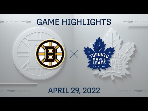 NHL Highlights | Bruins vs. Maple Leafs - Apr. 29, 2022