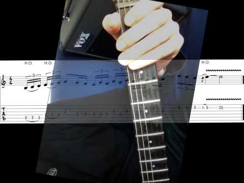 E-Gitarre Training Finger-Fitness - Lick 6.1 zum Gitarrensolo lernen - fit on guitar