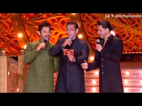 three khan's in one frame just like a galaxy at Ambani wedding #SRK #Salman #Aamir #2024 #viral