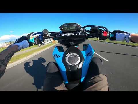 Honda Grom wheelie practice