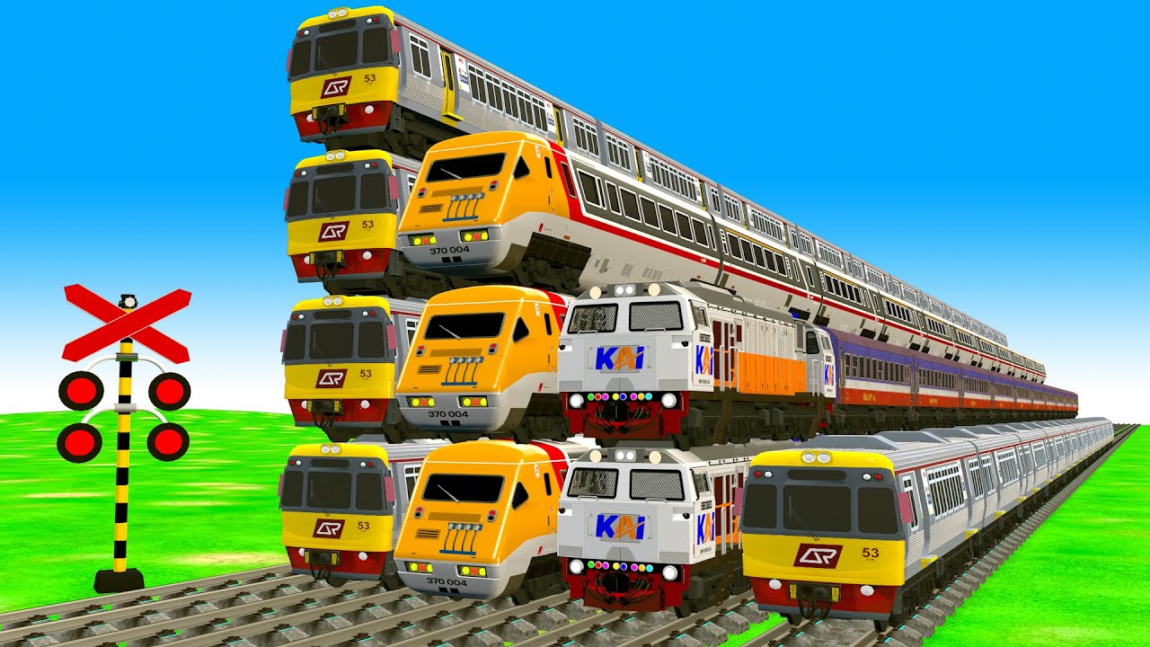 【踏切アニメ】あぶない電車 TRAIN 🚍 Fumikiri 3D Railroad Crossing Animation #2026