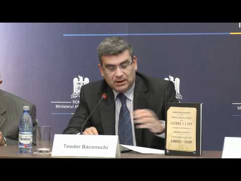 Teodor Baconschi la lansarea volumului Preliminariile războiului din răsărit