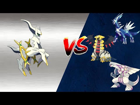 ARCEUS VS PALKIA, DIALGA E GIRATINA !! - BATALHA POKEMON - (DRIGO) NO PIXELMON