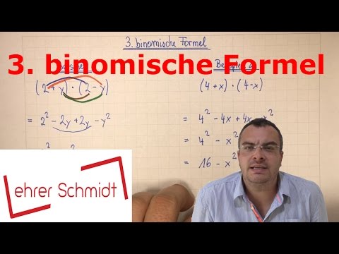 3. binomial formula | quadratic equations | mathematics | Lehrerschmidt
