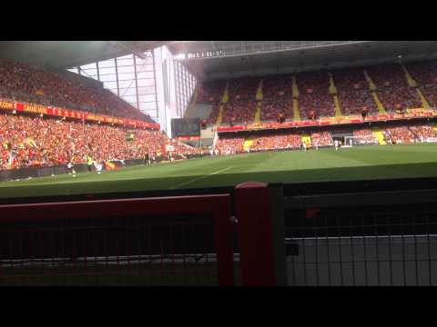 L'ambiance après l'égalisation de Mathias Autret ( Lens - Red Star 1-1 )