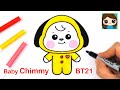 How to Draw BT21 BABY Chimmy | BTS Jimin Persona