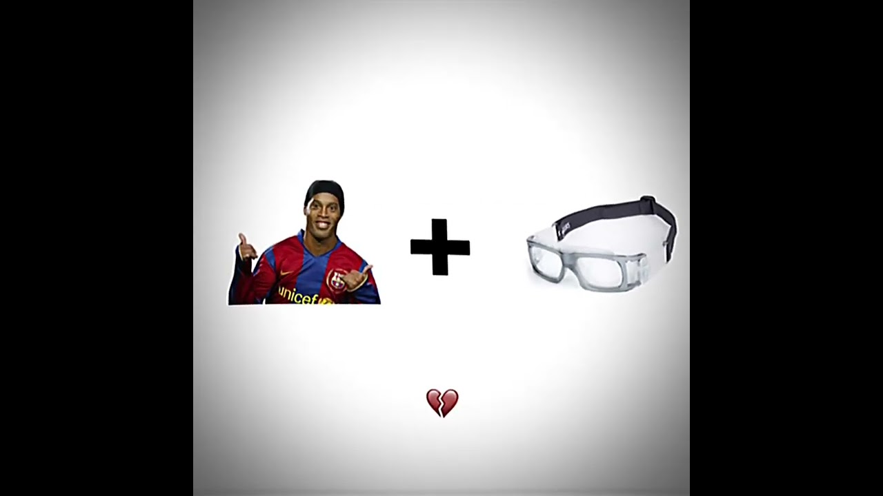 Ronaldinho + football glasses= Edgar Davids😂 #football #edgardavids #ronaldinho