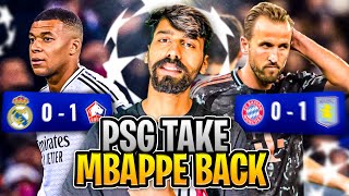 Real Madrid Humbled by Lille in Champions League. Aston villa win over Bayern