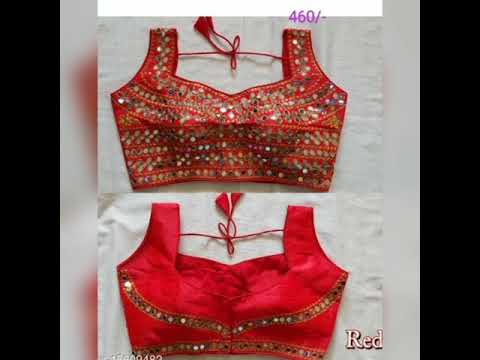 latest designer readymade blouses at whole sale price colours and sizes available