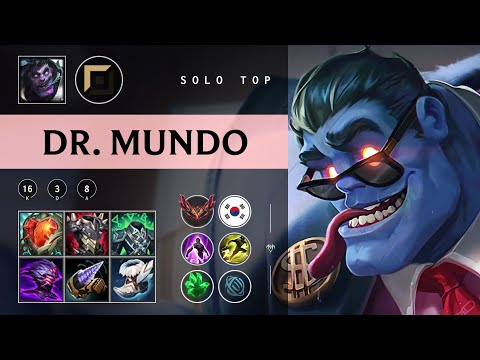 Dr. Mundo Top vs Zaahen - KR Grandmaster Patch 25.24