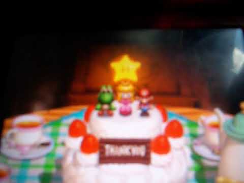 Super Mario 64 DS ending but with only Mario, Yoshi and Princess Peach (Sm64 DS endings Part 1).