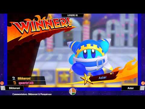 Bikkeroni (Wrestler) vs Aster (Beam) - Kirby Fighters India Tournament #12