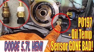 P0197 Fix for Dodge & Ram | Oil Temp Sensor Removal & Replacement. Magnum, RAM, Durango, 5.7L