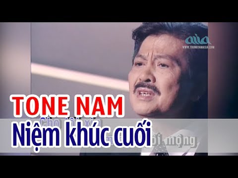 Niệm Khúc Cuối - KARAOKE | Tone Nam | Sĩ Phú