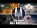 Hollow Knight Silksong All Bosses TRUE FINAL BOSS Ending With Cutscenes 4K 60FPS UHD PC