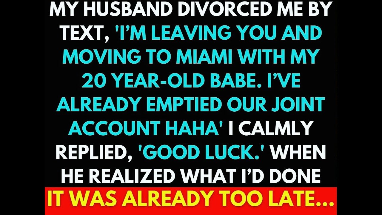 My Husband Left Me Over a Text and Took All Our Money; He Never Expected My Revenge - family drama