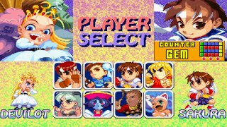Super Puzzle Fighter II Turbo All Characters [PS1]