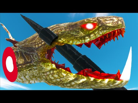 Deadly Spike Box Shatters Animals and Mecha units (Workshop units) - Animal Revolt Battle Simulator