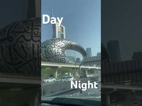 Future museum Day and Night View #love #dubai #futuremuseum #unitedarabemirates #dxb #uae
