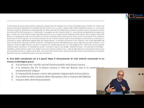 Ragionamento Critico Verbale, quiz Ripam / FORMEZ (demo di una delle mie videolezioni)